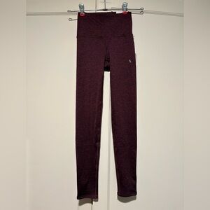 Aerie High Rise Fleece Purple Leggings